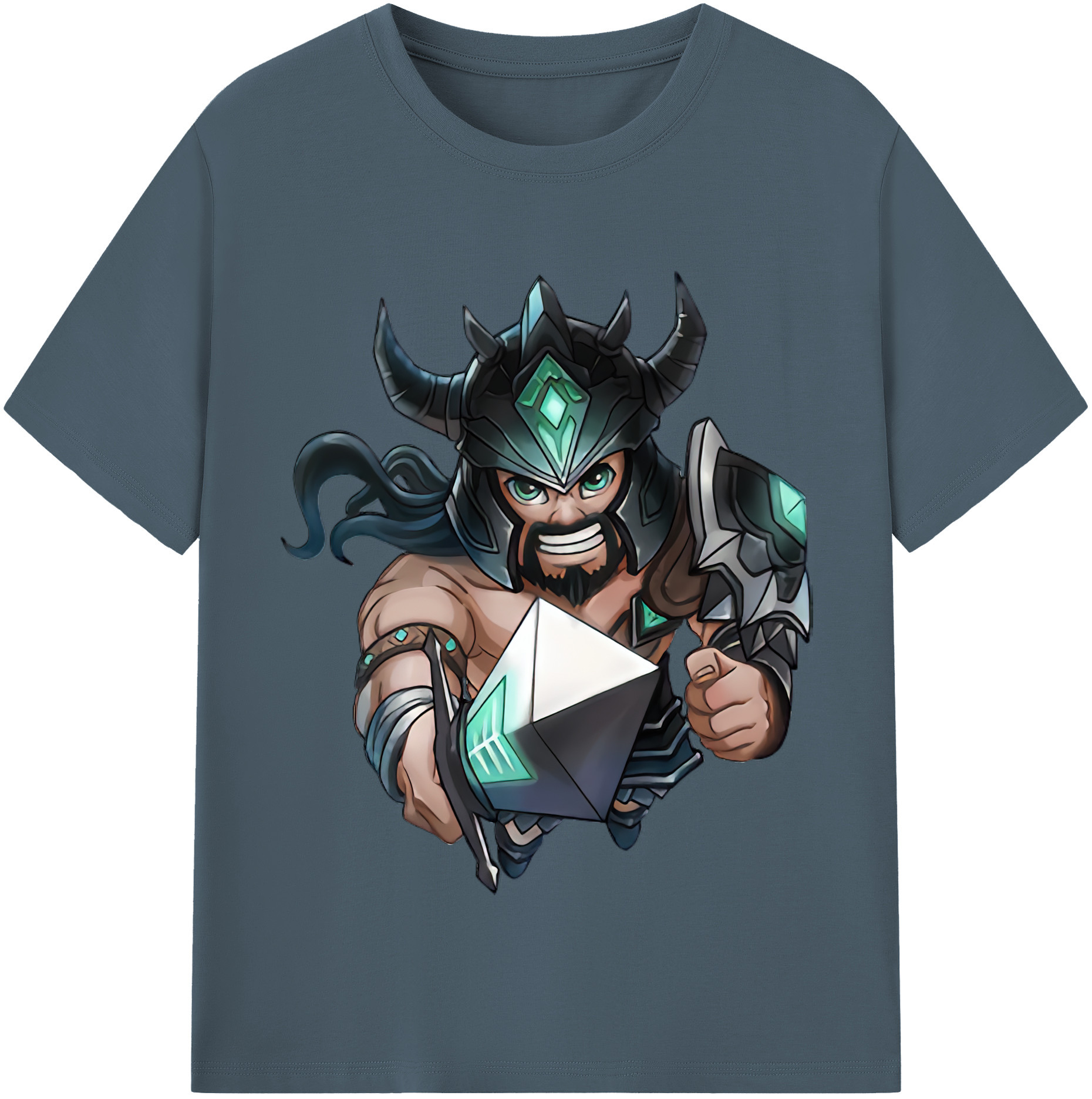 リーグ・オブ・レジェンド League of Legends LOL 綿100％半袖Tシャツ（フロントプリント）